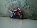 Motorbike Honda Blue, Red & White Germany  Metal. Uploaded by Francisco